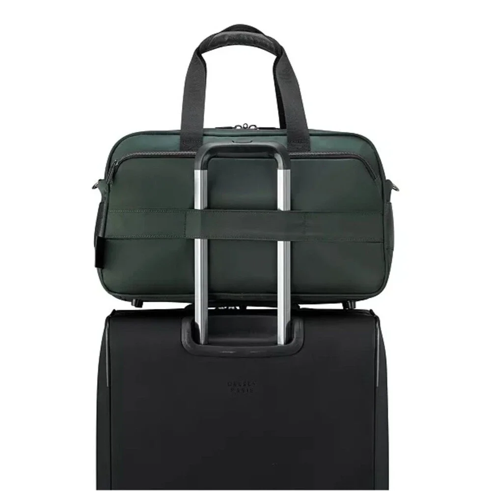 Delsey Paris Men's Dark Green Laptop Weekender Bag duffel bag, luggage travel